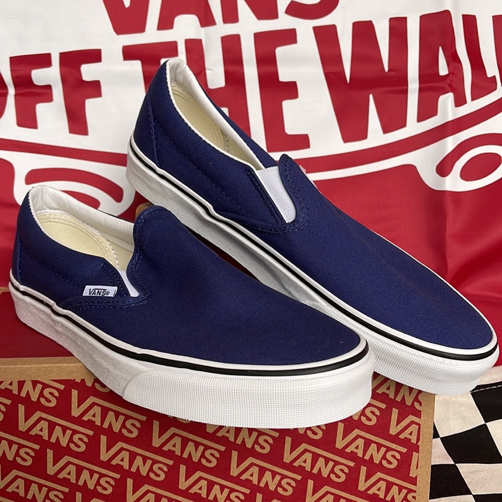Vans Classic Slip On Twilight Blue/True White Men’s sneakers - Picture 5 of 16